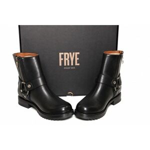 Frye Veronica Harness Short Leather Moto Boots Women 6.5 Black NEW In BOX